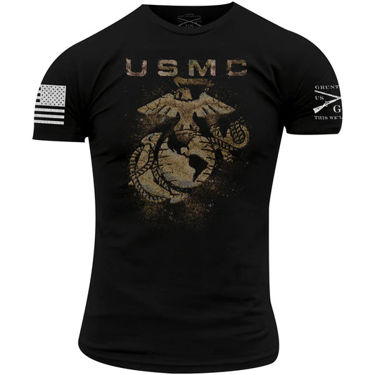 GRUNT STYLE USMC T-SHIRT-BLACK