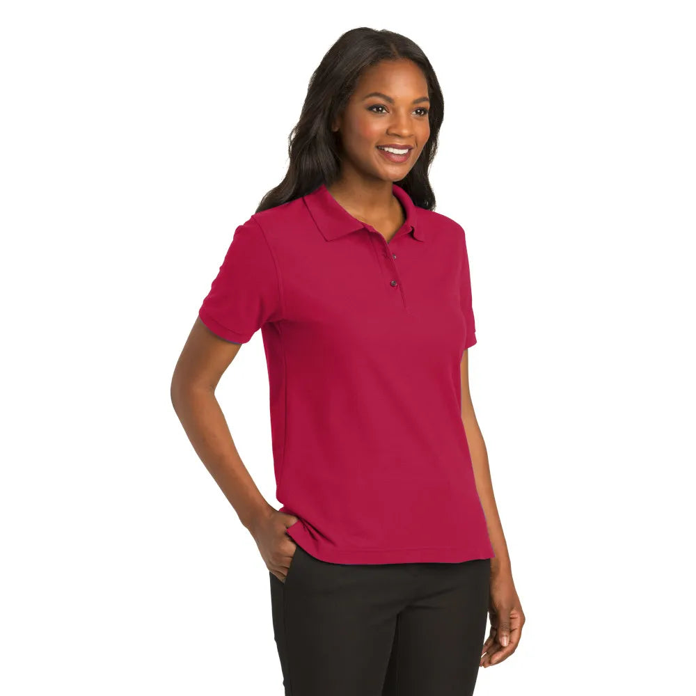 L500 WOMEN'S PORT AUTHORITY SILK TOUCH POLO