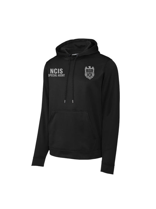 NCIS S/A WICKING HOODIE IN GREY INK-F244