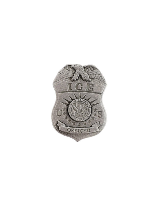 ICE OFFICER PEWTER LAPEL PIN