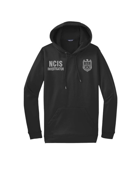 NCIS INVESTIGATOR WICKING HOODIE IN GREY INK-F244