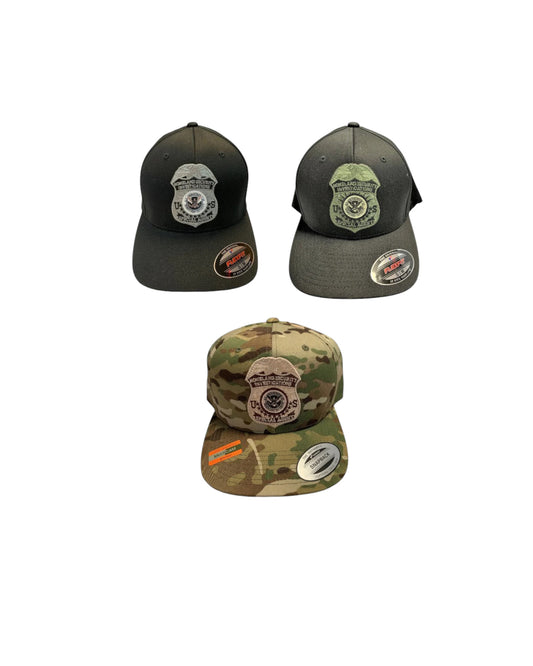 HSI SPECIAL AGENT BADGE ON FLEX FIT HAT