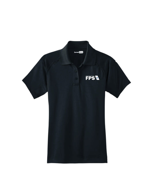 WOMEN'S NAVY FPS PRINTED CORNERSTONE PERFORMANCE TACTICAL POLO-CS411