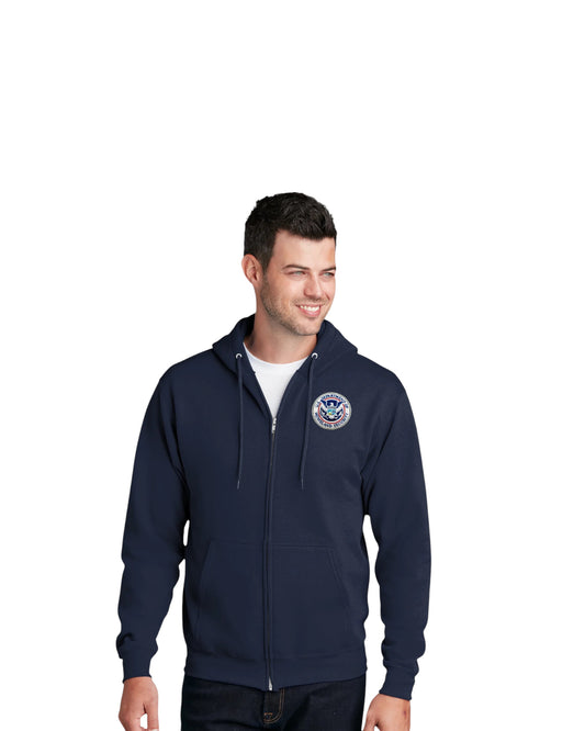 DHS FULL ZIP HOODED SWEATSHIRT-PC78ZH