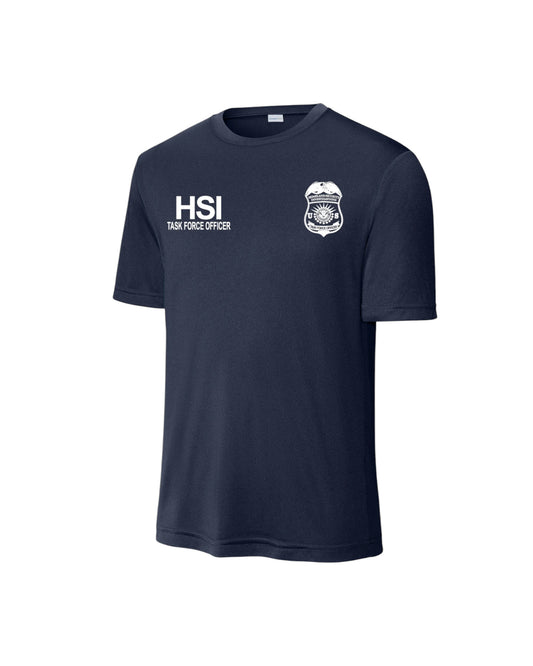 HSI TASK FORCE OFFICER WICKING RAID T-SHIRT-ST350