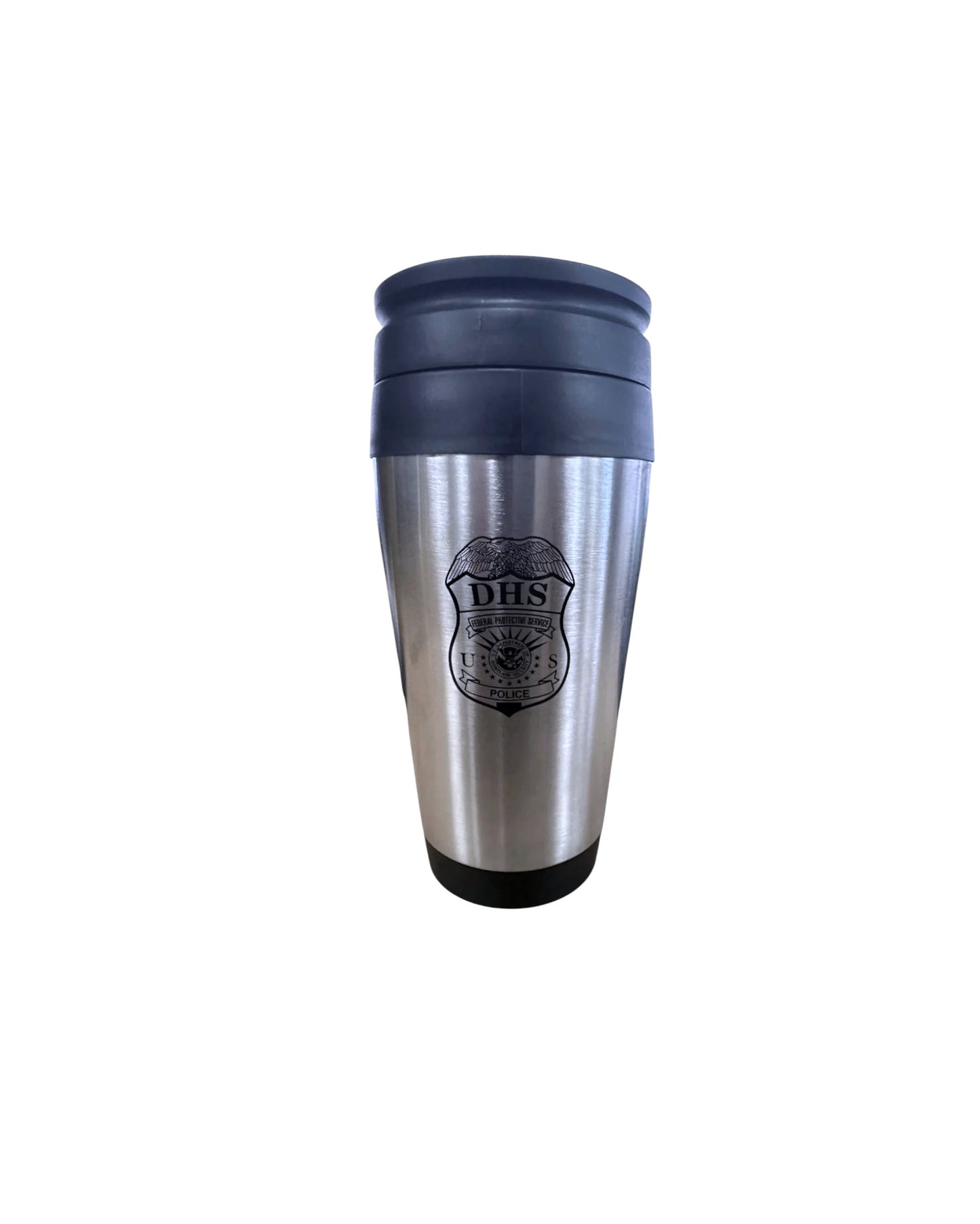 DHS FPS POLICE STAINLESS STEEL TRAVEL MUG