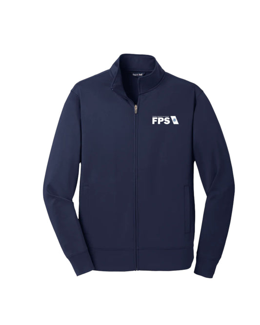 MEN'S NAVY FPS PRINTED SPORT TEK SPORT WICK FLEECE FULL-ZIP JACKET-ST241