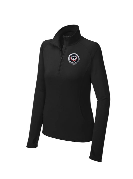 WOMEN'S NCIS COLD CASE HOMICIDE 1/2 ZIP PULLOVER BLACK-LST850