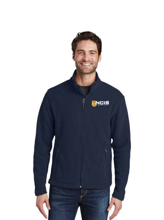 MEN'S NCIS LOGO ON FLEECE FULL ZIP JACKET-F217