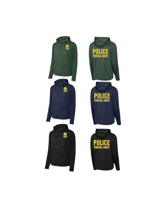 USFS SPECIAL AGENT POLICE FEDERAL AGENT WICKING HOODIE-F244