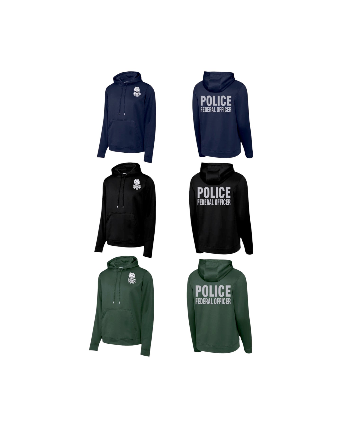 USFS ENFORCEMENT POLICE FEDERAL OFFICER WICKING HOODIE-F244