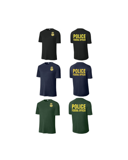 USFS ENFORCEMENT POLICE FEDERAL OFFICER WICKING T-SHIRT-ST350