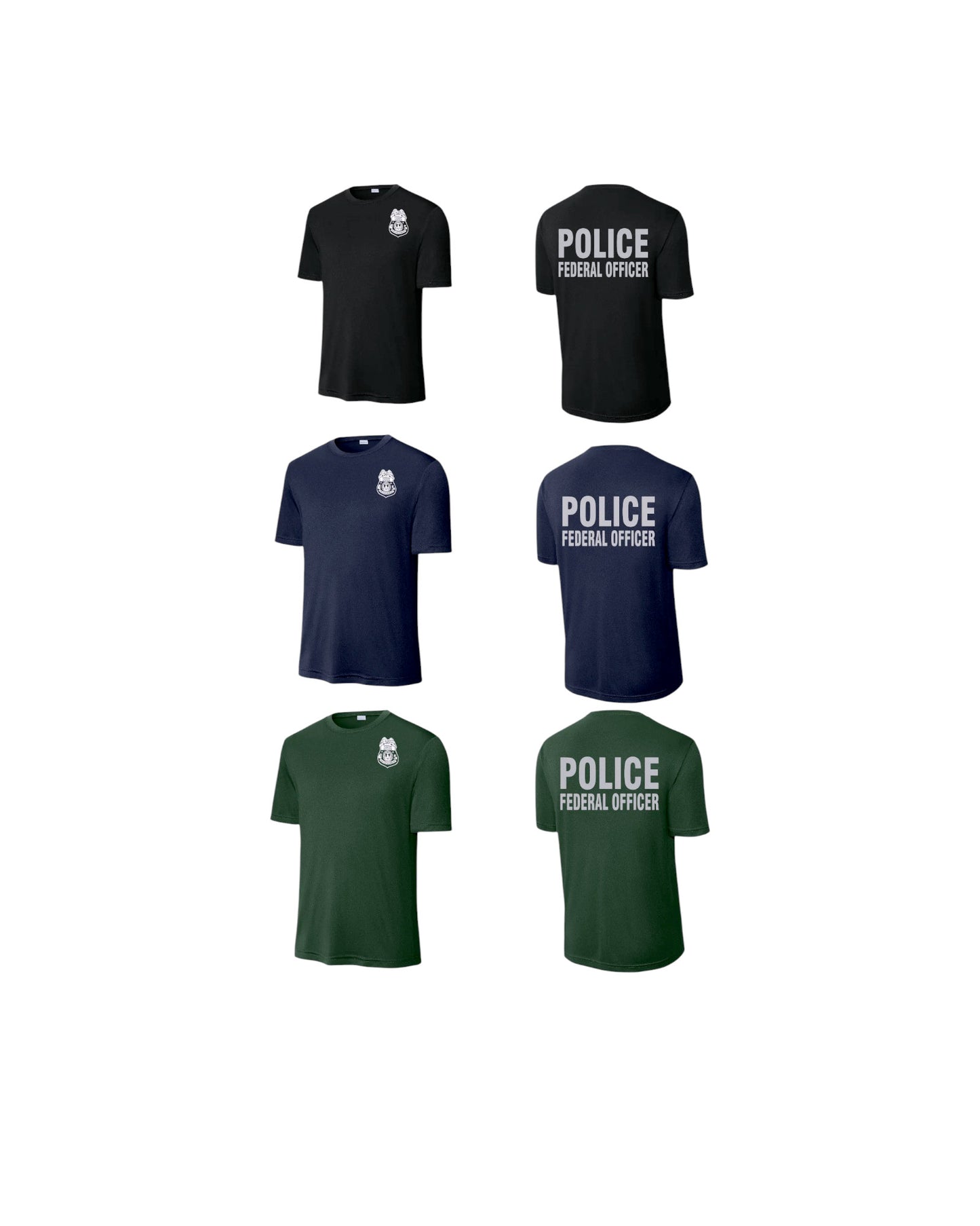 USFS ENFORCEMENT POLICE FEDERAL OFFICER WICKING T-SHIRT-ST350