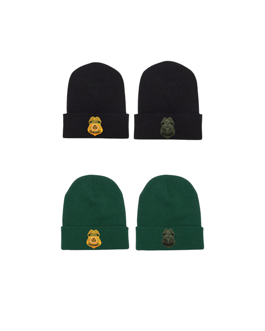 USFS ENFORCEMENT BADGE CUFFED KNIT BEANIE